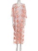 Julia Clancey Floral Print Long Dress