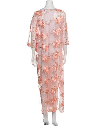 Julia Clancey Floral Print Long Dress