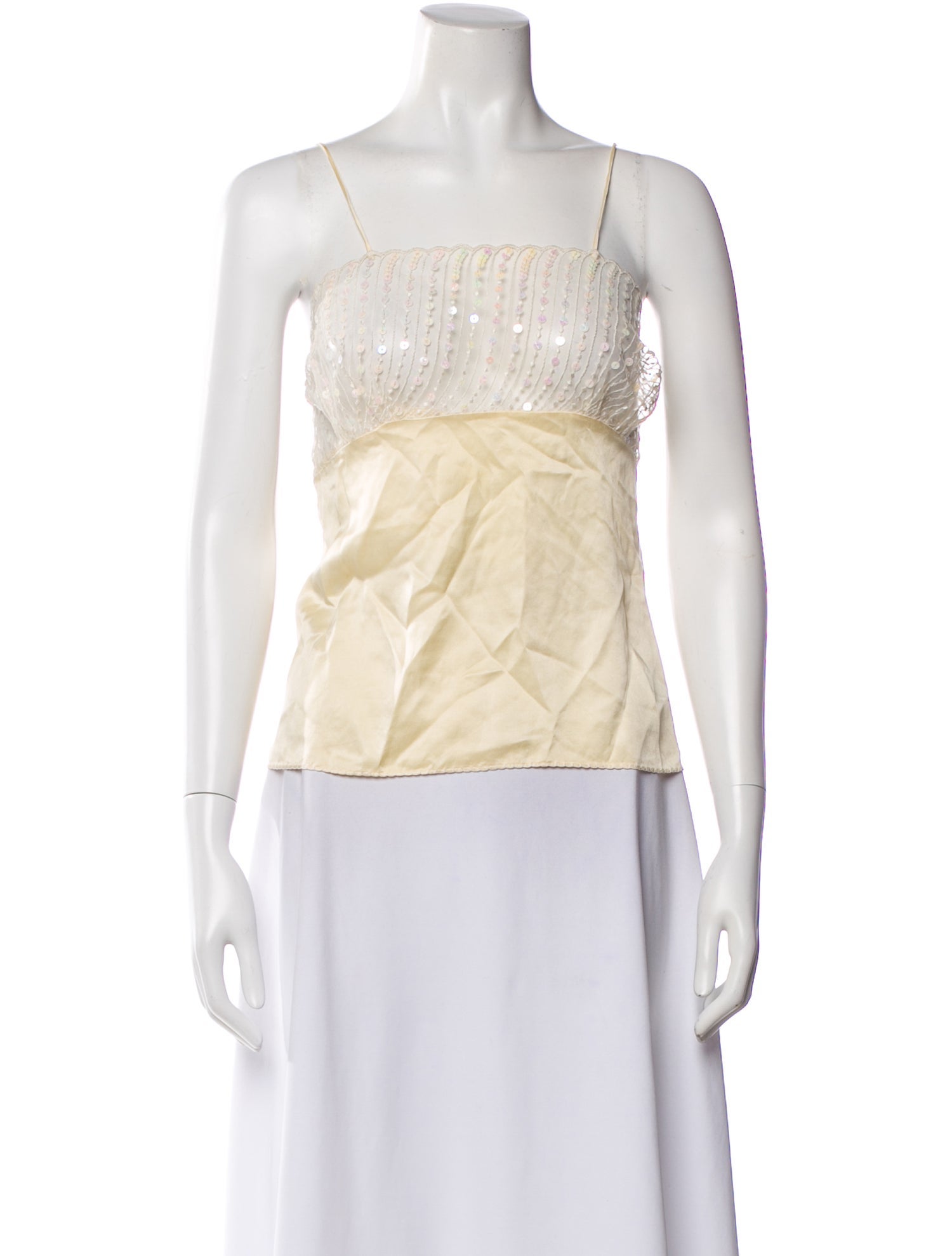 Julia Clancey Square Neckline Sleeveless Top