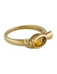 Julius Cohen 18K Citrine & Diamond Bird Cocktail Ring