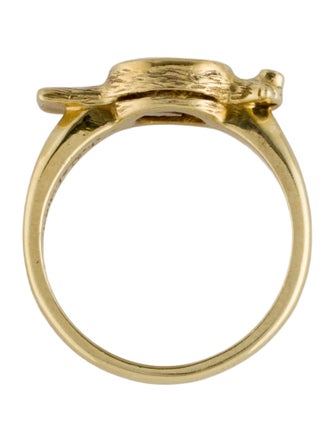 Julius Cohen 18K Citrine & Diamond Bird Cocktail Ring