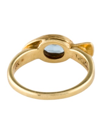 Julius Cohen 18K Aquamarine & Diamond Bird Ring