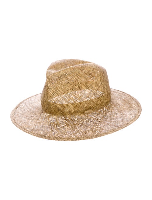 Janessa Leone Straw Wide Brim Hat
