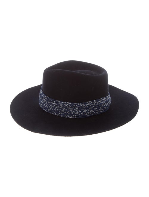 Janessa Leone Wool Fedora Hat blue