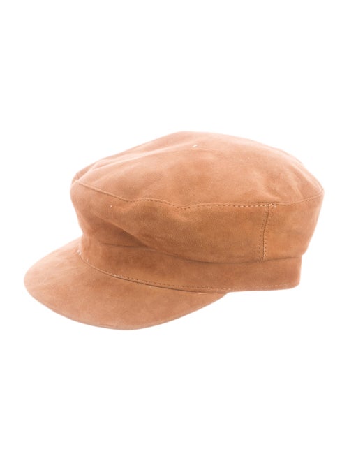 Janessa Leone Jimi Newsboy Hat Brown