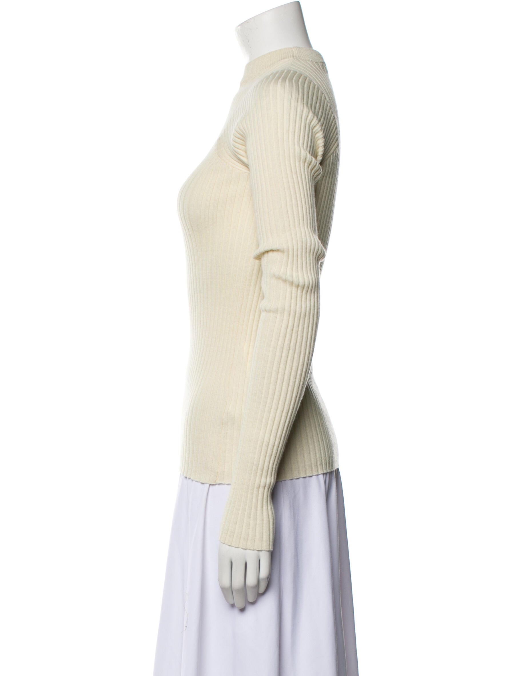 Janessa Leone Merino Wool Mock Neck Top