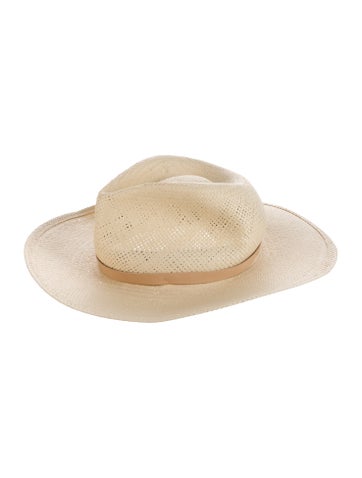 Janessa Leone Hats Medium Brim Straw Hat