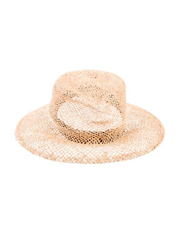 Janessa Leone Hats Straw Sun Hat