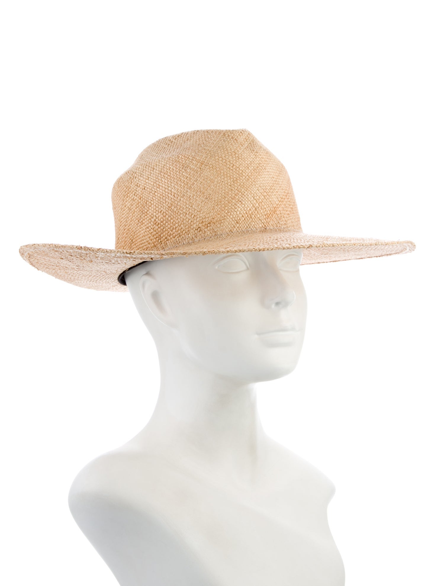 Janessa Leone Straw Wide Brim Sun Hat