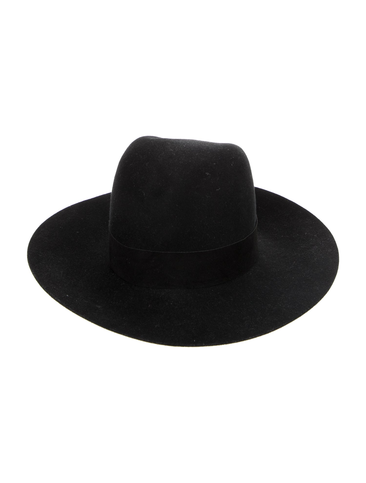 Janessa Leone Black Wool Cowboy Hat