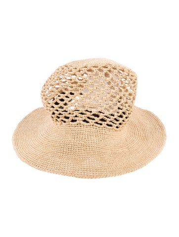 Janessa Leone Hats Straw Braided Bucket Hat