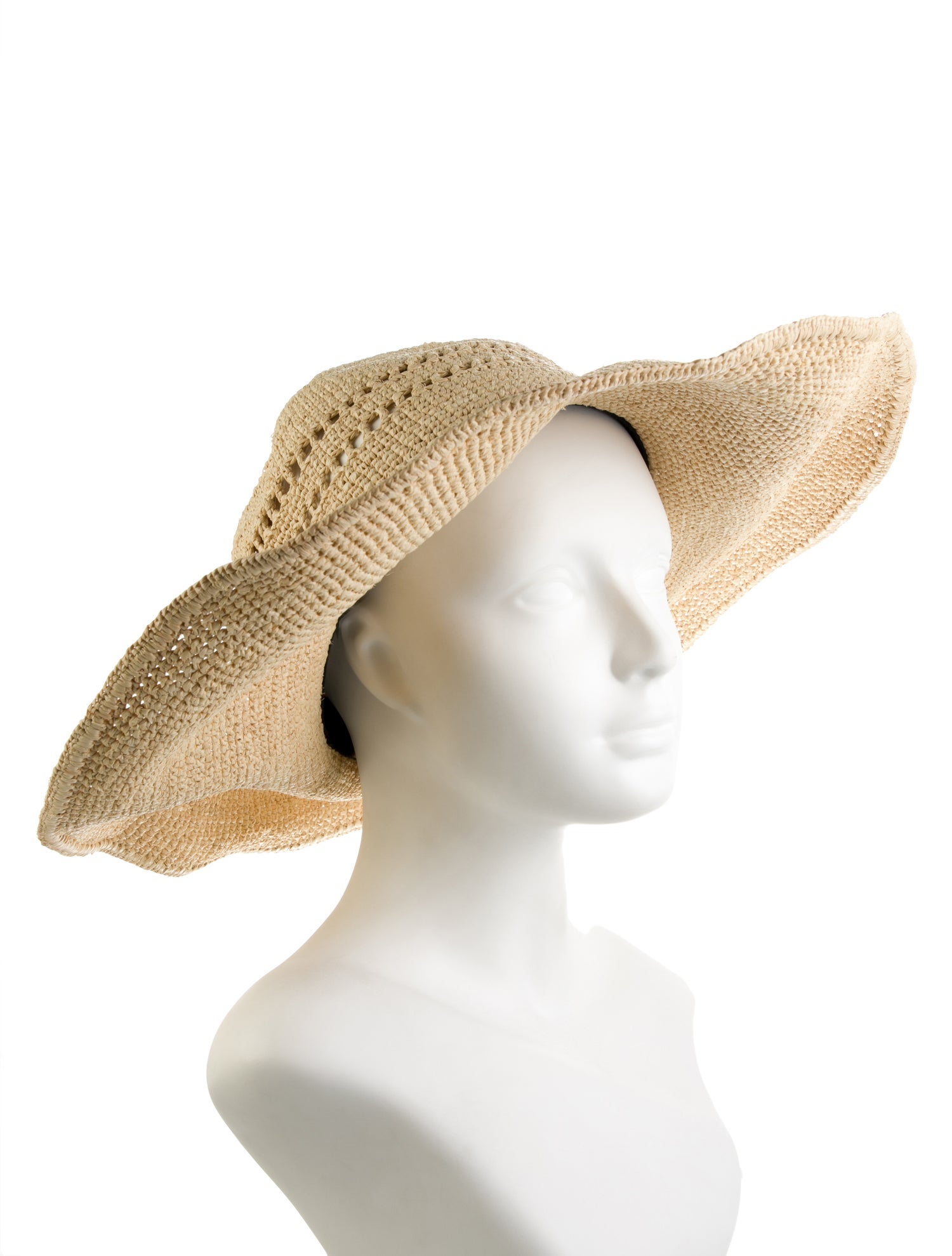 Janessa Leone Straw Bucket Hat