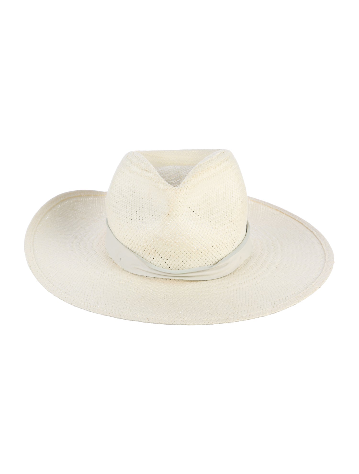 Janessa Leone Straw Woven Fedora Hat