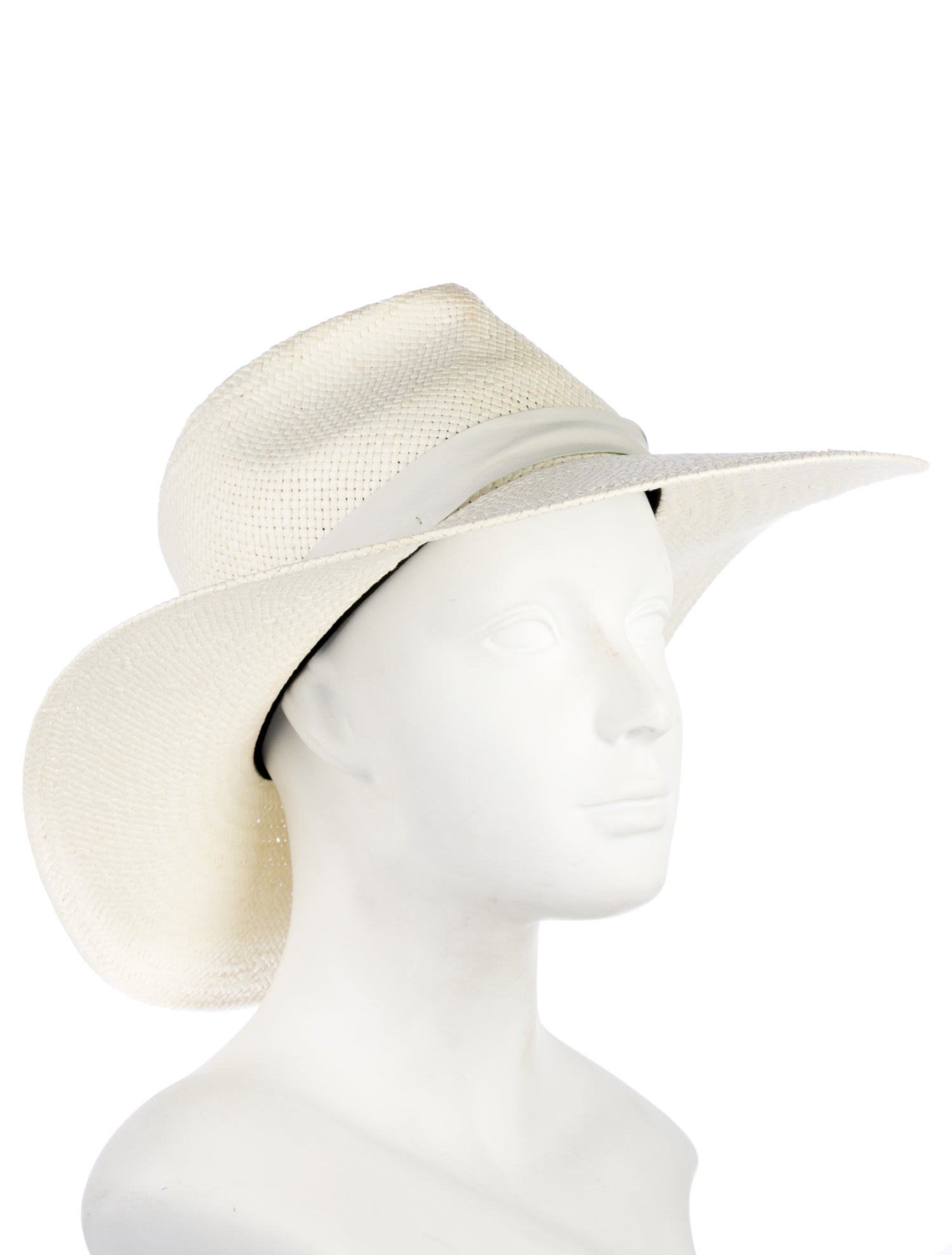Janessa Leone Straw Woven Fedora Hat