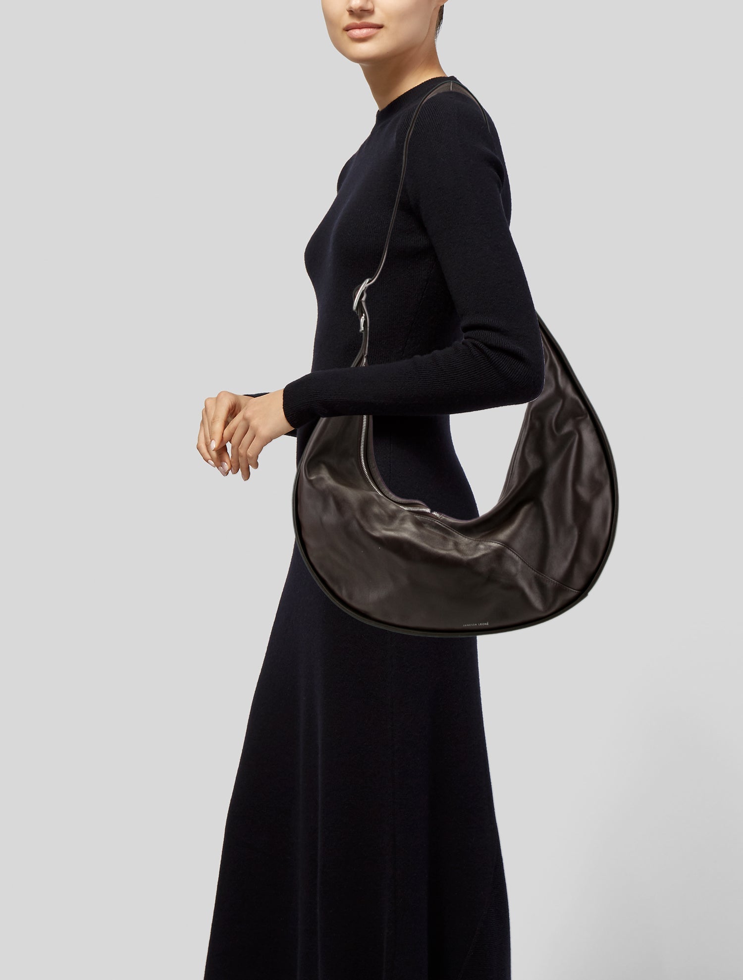 Janessa Leone Leather Hobo