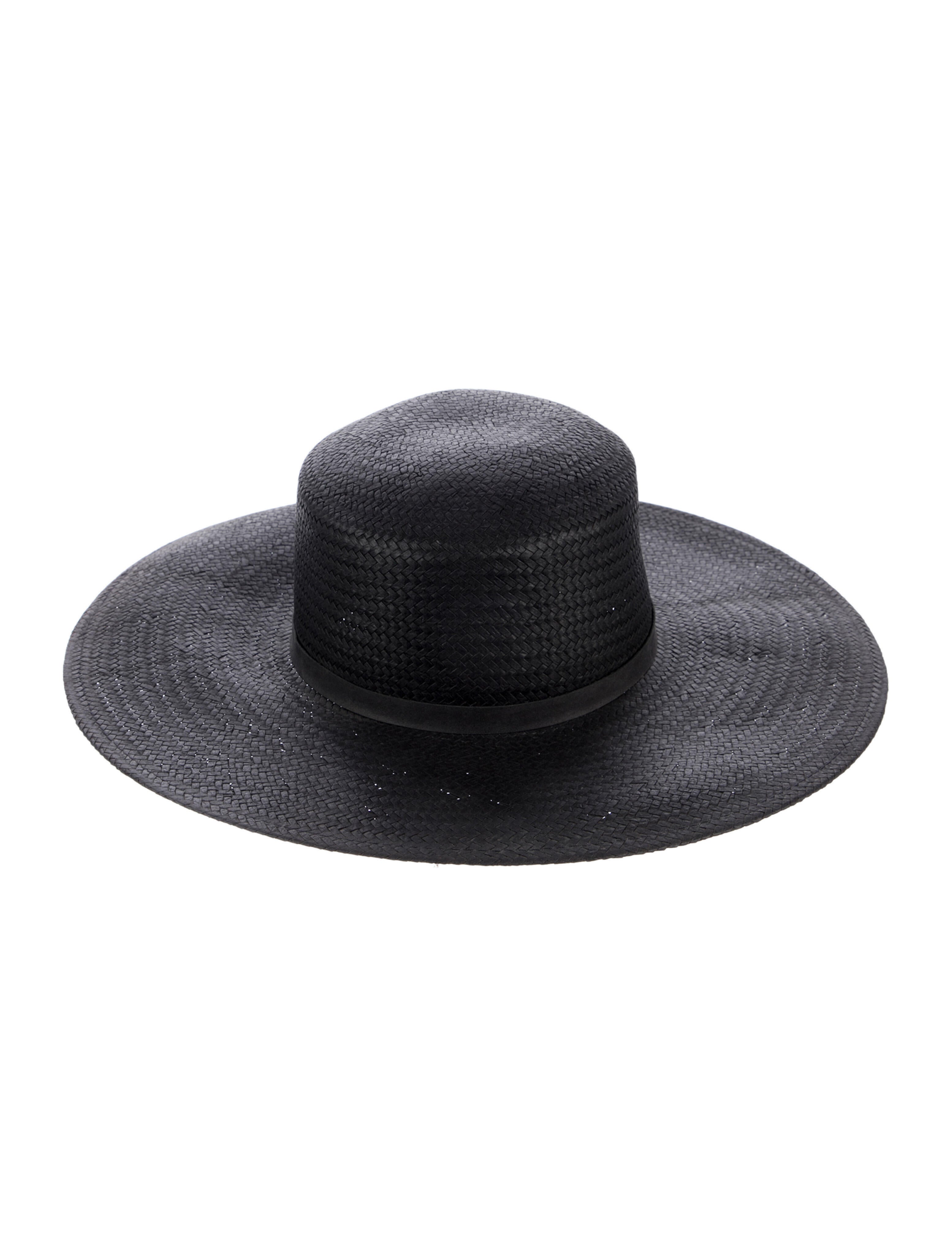 Janessa Leone black straw hat