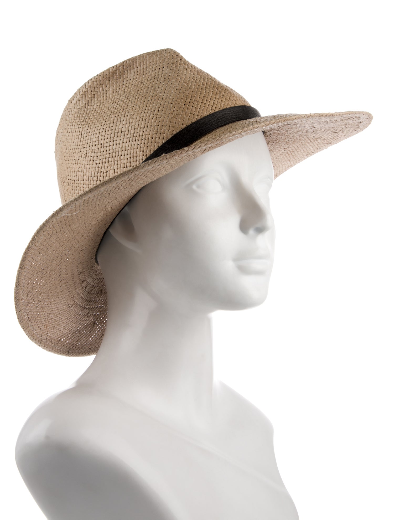 Janessa Leone Straw Fedora Hat