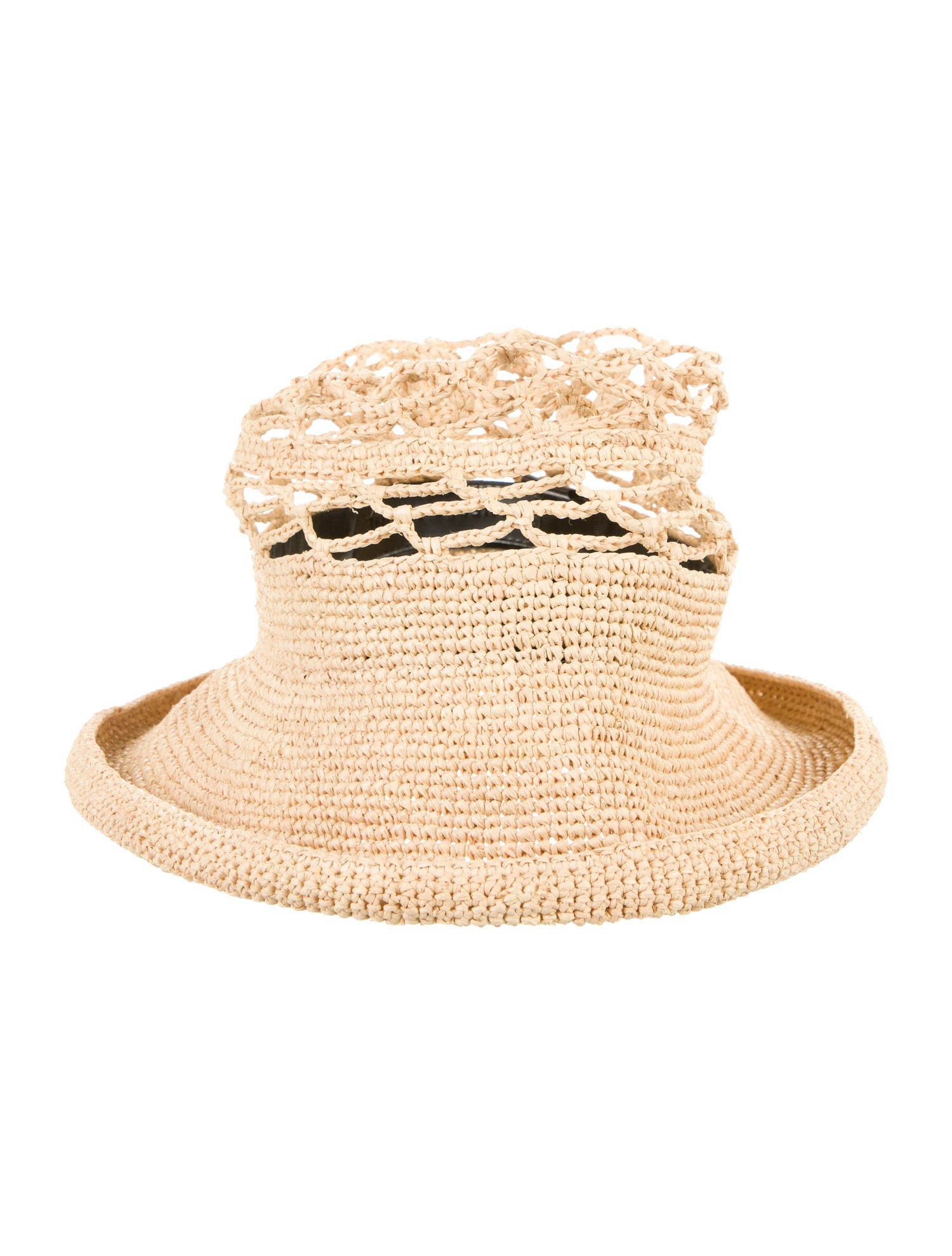 Janessa Leone Straw Bucket Hat