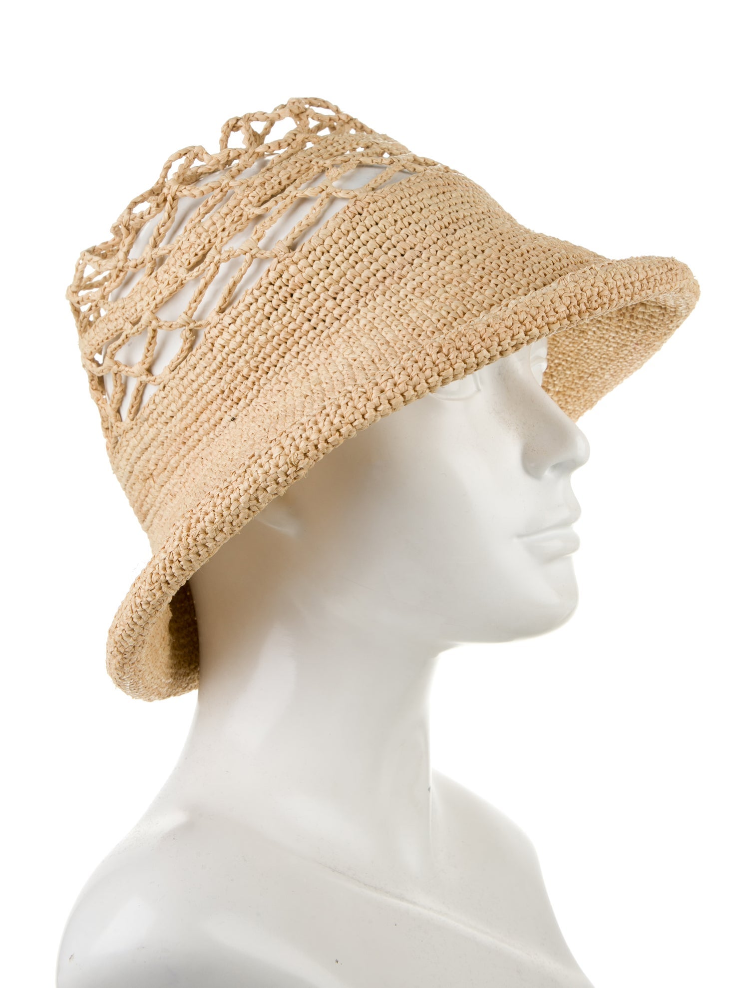 Janessa Leone Straw Bucket Hat