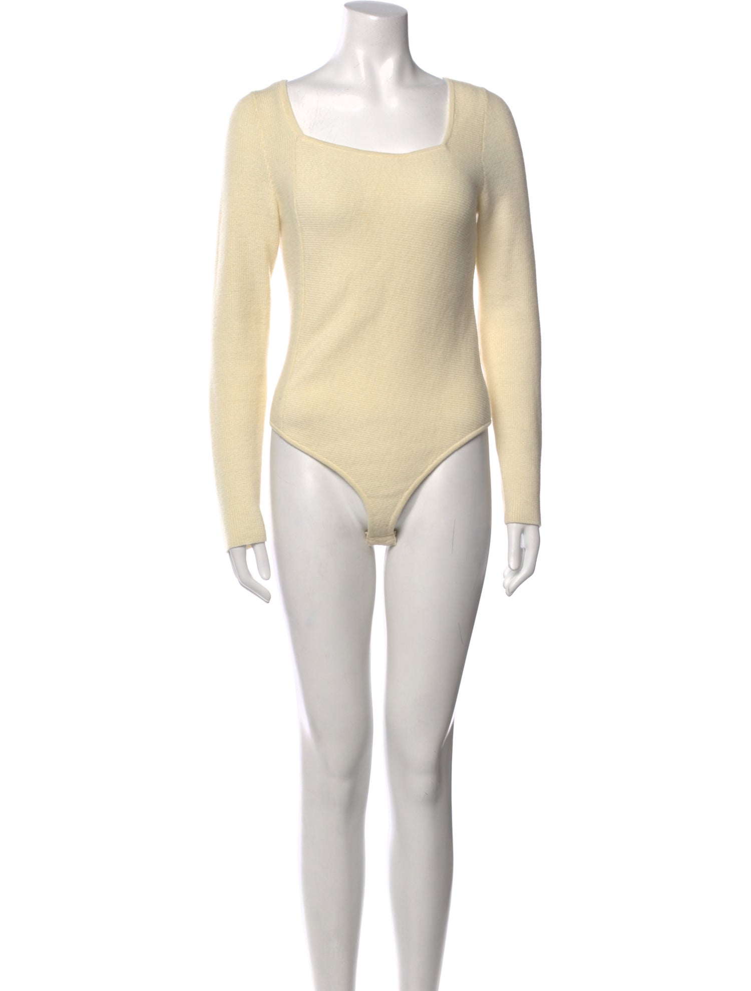 Janessa Leone Merino Wool Square Neckline Bodysuit