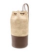 Janessa Leone Straw Bucket Bag