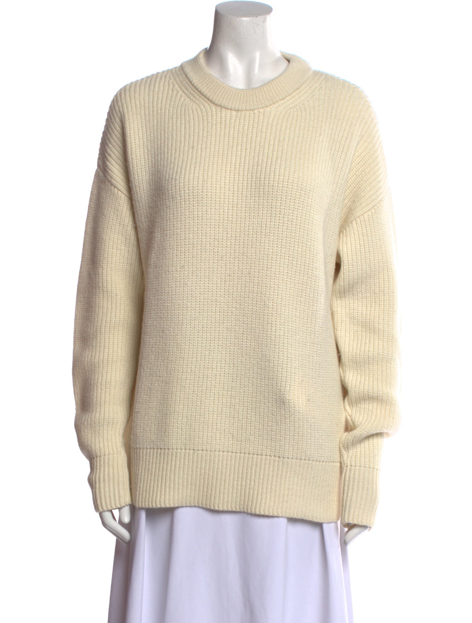 Janessa Leone Merino Wool Crew Neck Sweater
