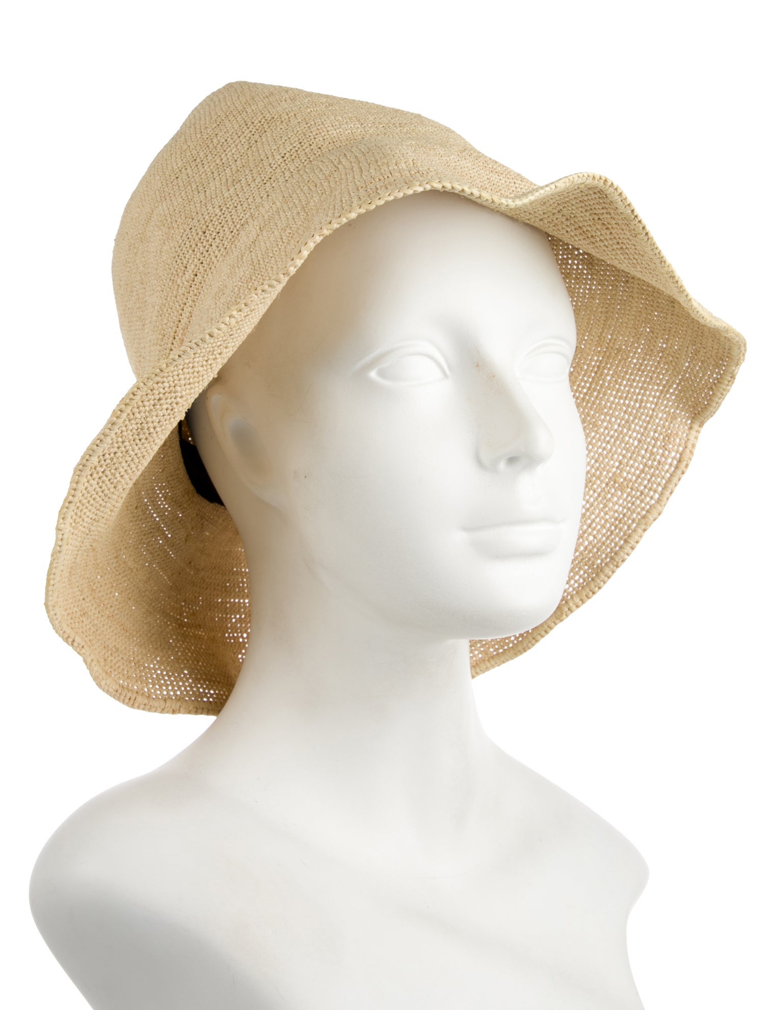 Janessa Leone Straw Bucket Hat