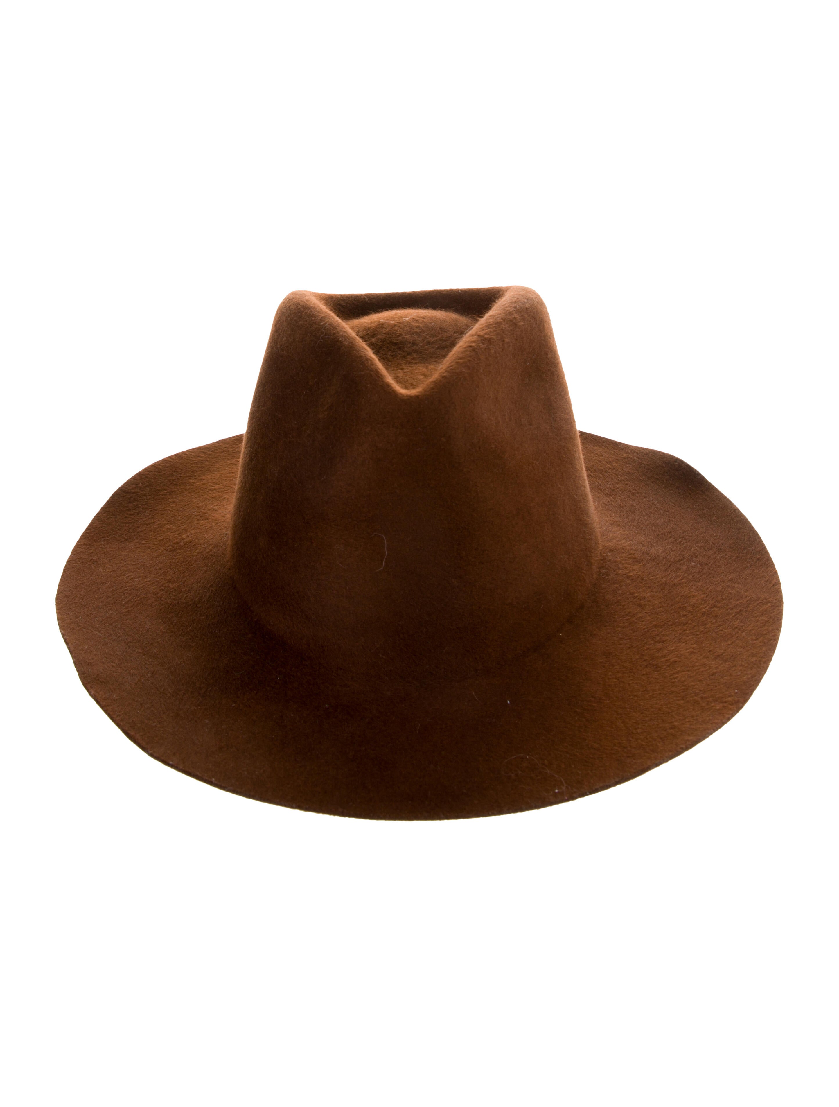 Janessa Leone wool fedora hat