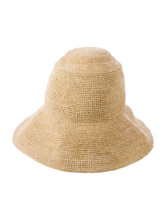 Janessa Leone Straw Wide Brim Sun Hat