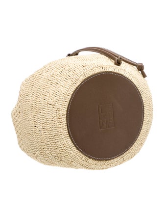 Janessa Leone Raffia Bucket Bag