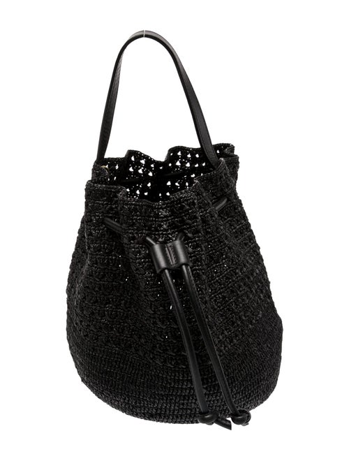 Janessa Leone Raffia Bucket Bag