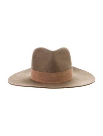 Janessa Leone Wool Felt Fedora Hat