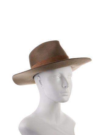 Janessa Leone Wool Felt Fedora Hat
