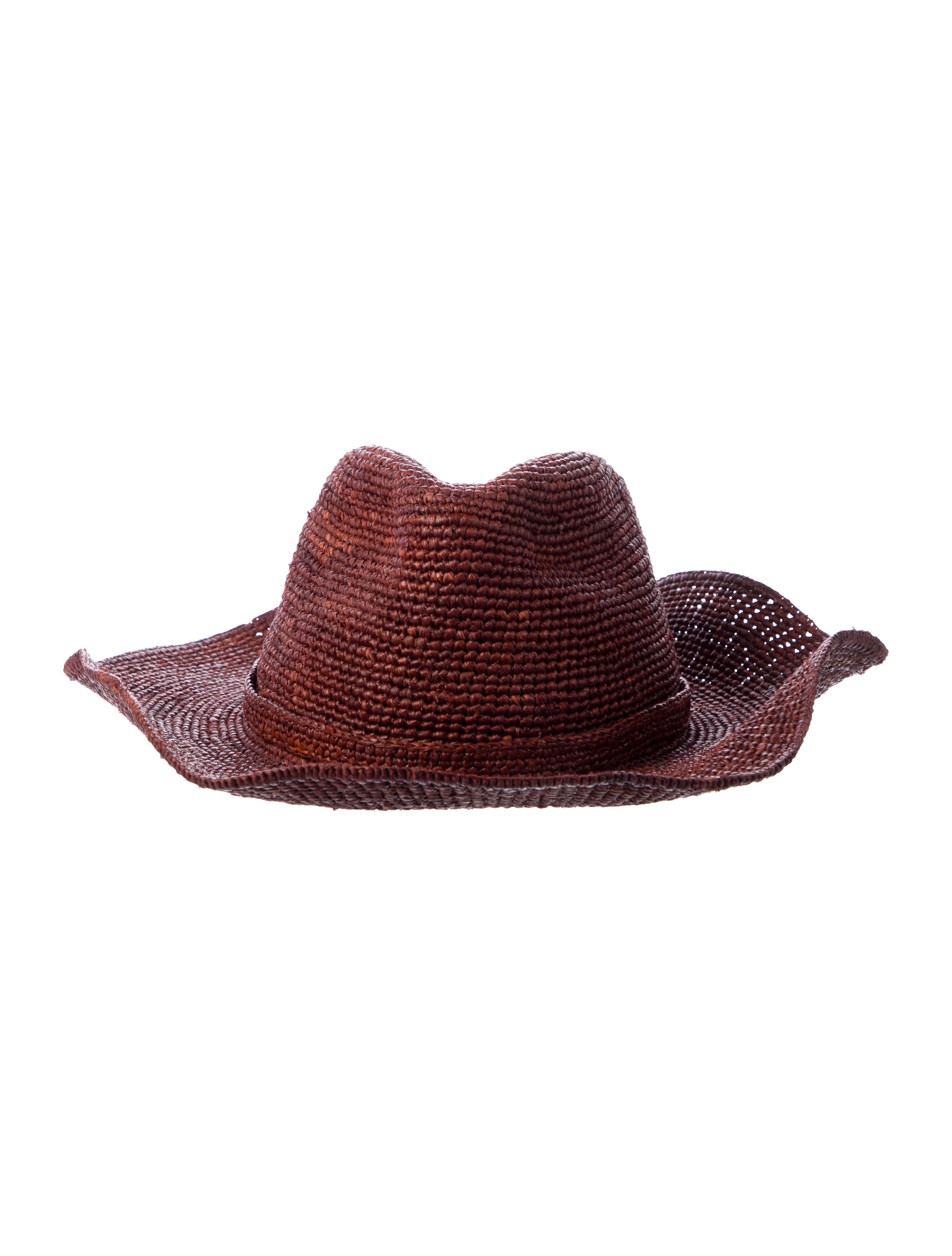 Janessa Leone Raffia Wide brim Hat