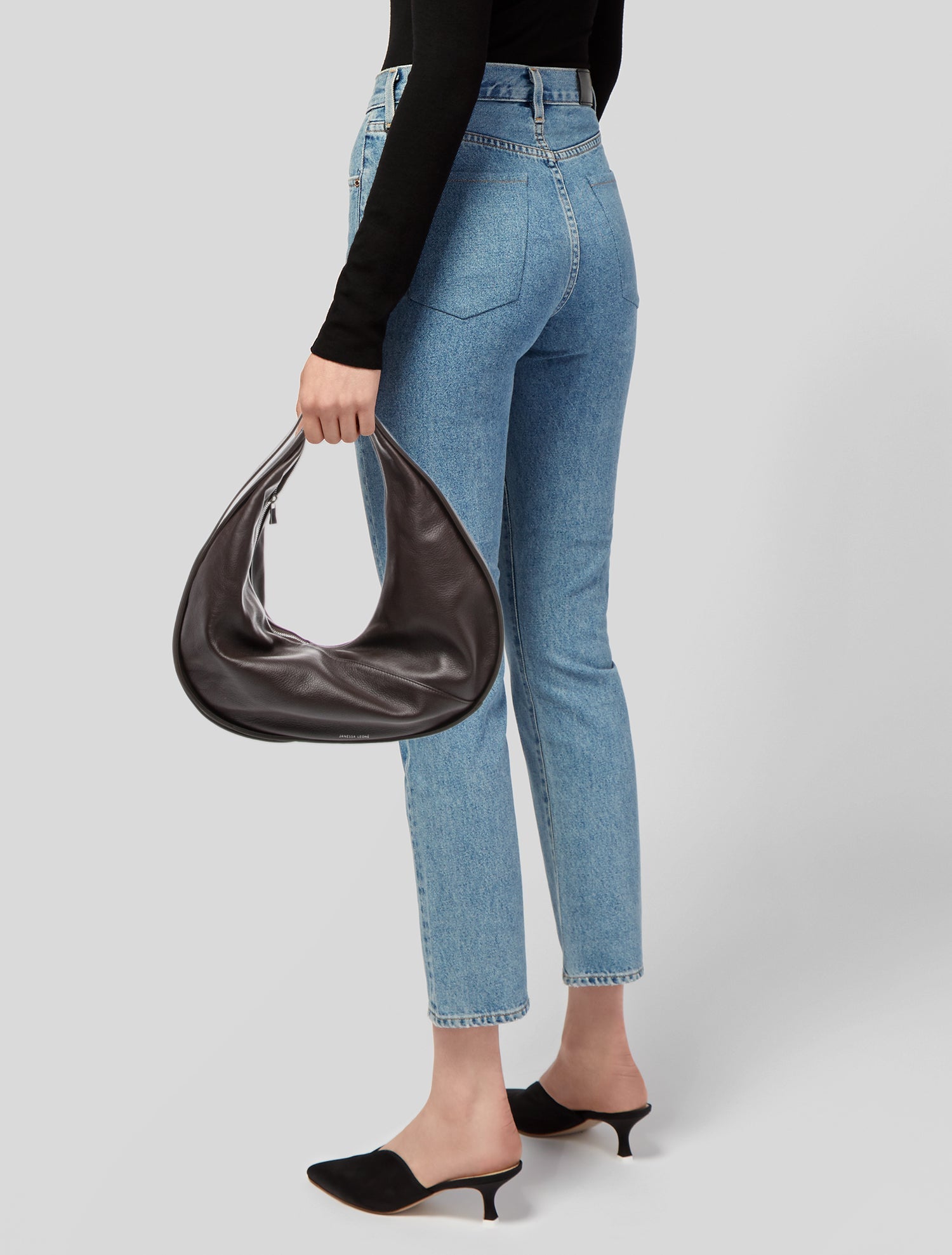 Janessa Leone Leather Shoulder Bag