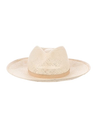 Janessa Leone Wide brim straw hat.