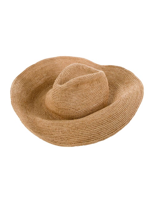 Janessa Leone Straw Wide Brim Hat