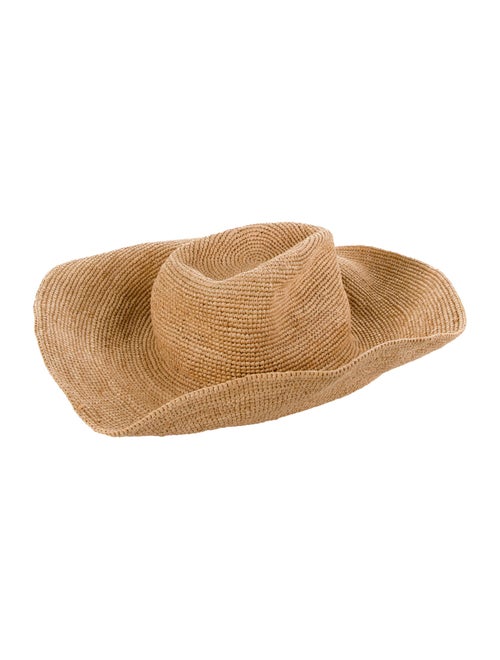 Janessa Leone Straw Wide Brim Hat