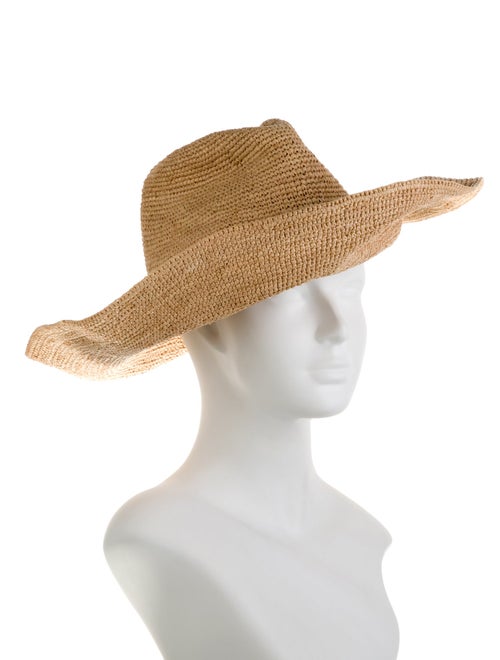 Janessa Leone Straw Wide Brim Hat