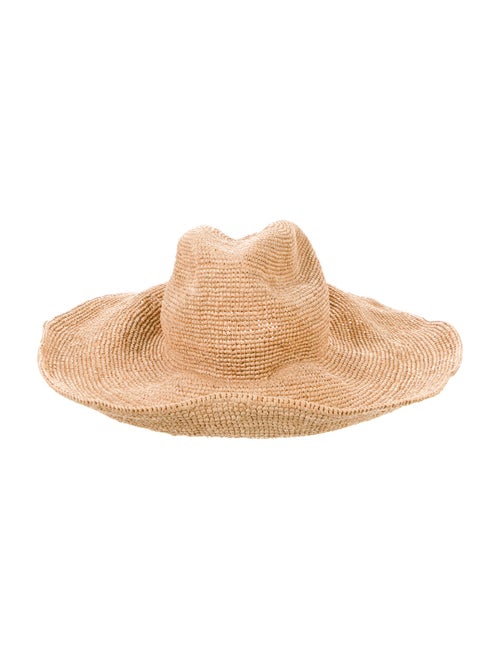 Janessa Leone Solid Straw Sun Hat