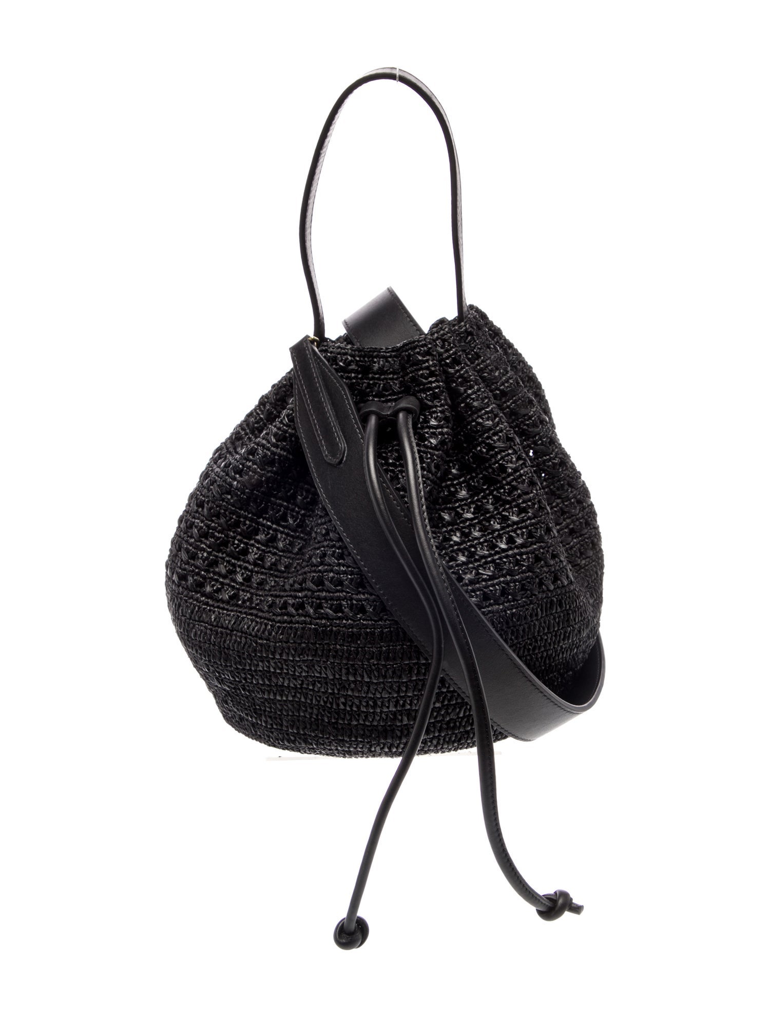 Janessa Leone Raffia Shoulder Bag