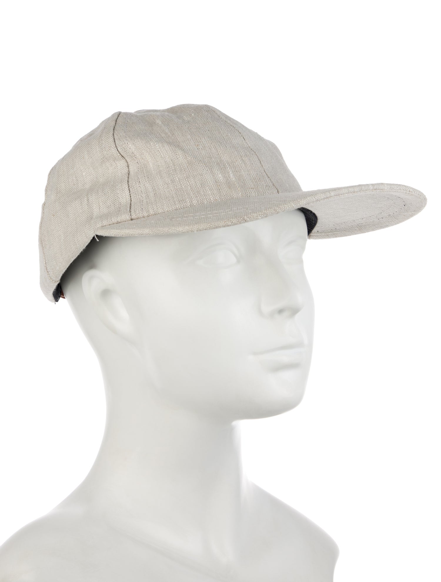 Janessa Leone Solid Linen Baseball Hat