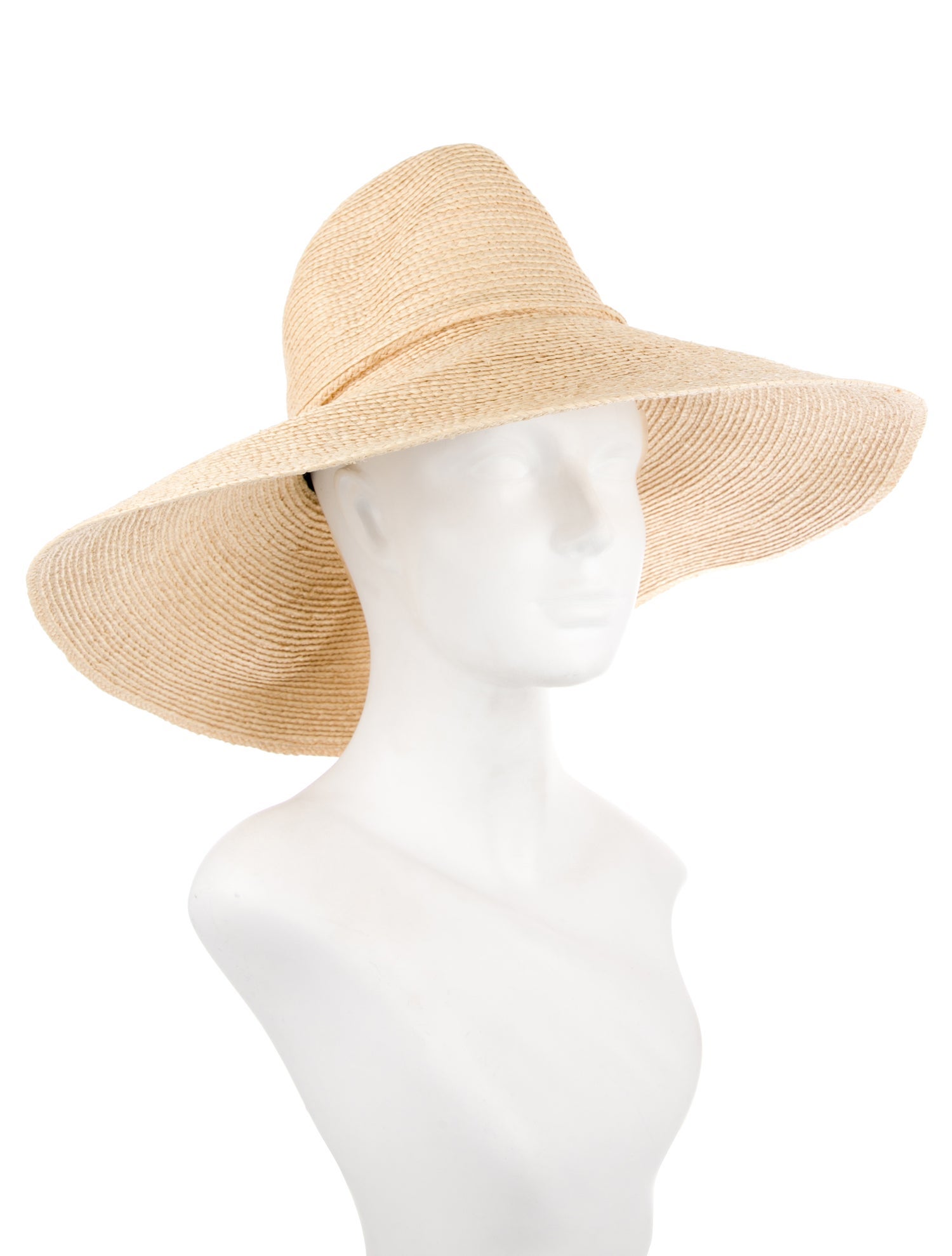 Janessa Leone Raffia Woven Wide Brim Sun Hat