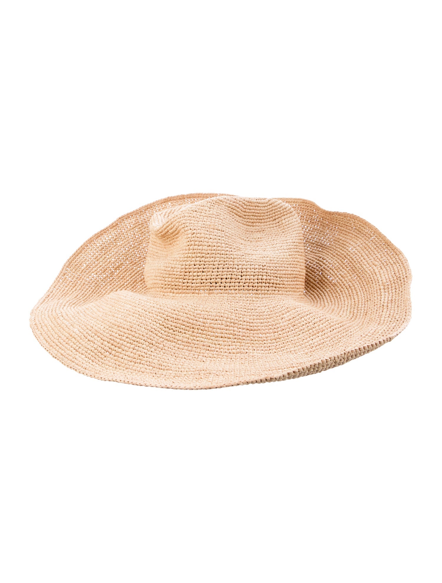 Janessa Leone Beige Wide Brim with Tags