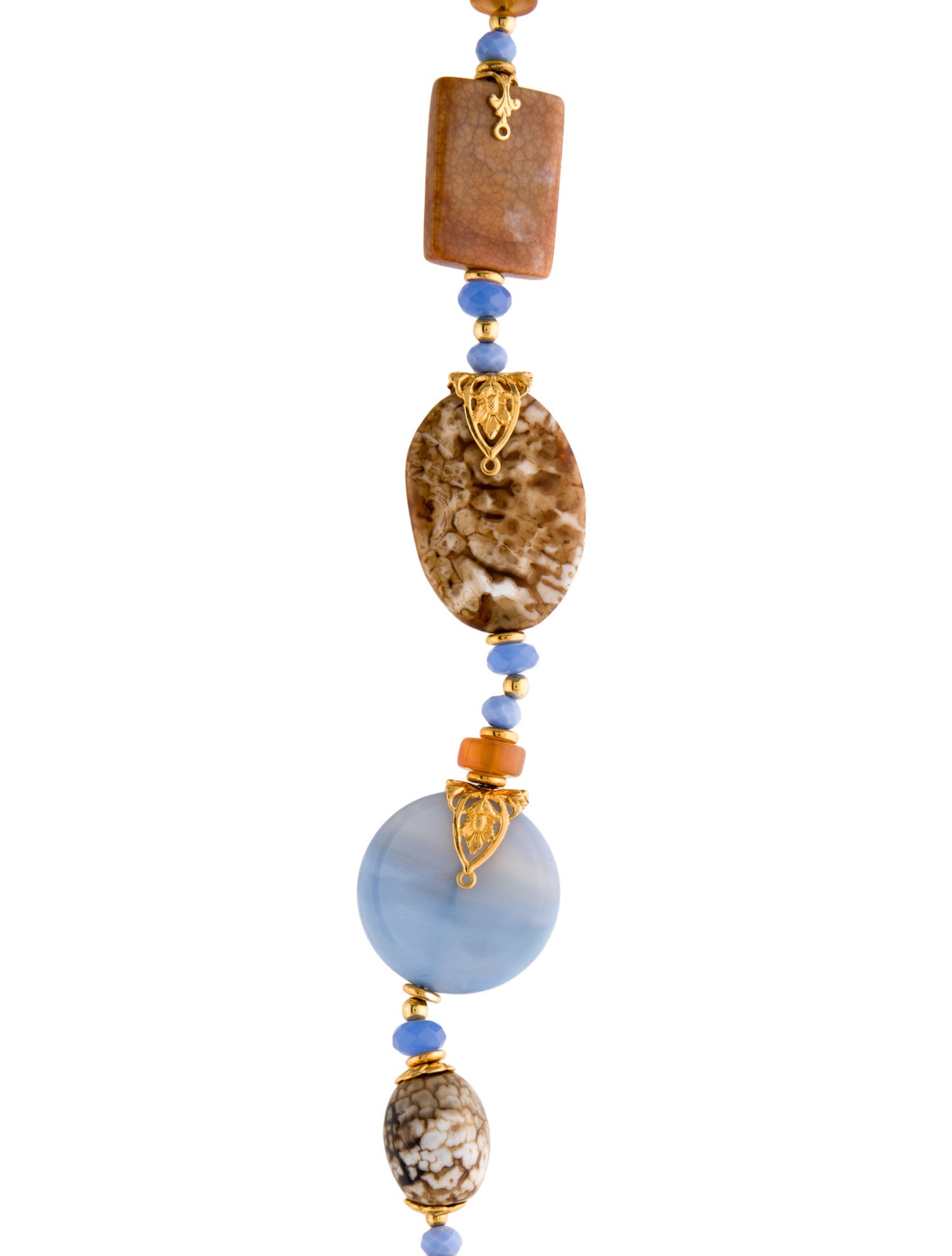 Jose and Maria Barrera Multistone Bead Strand Necklace