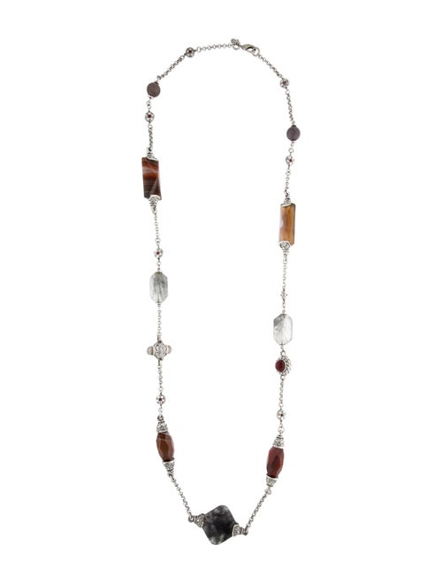 Jose and Maria Barrera Multistone Station Necklace