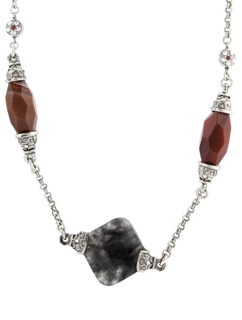 Jose and Maria Barrera Multistone Station Necklace