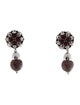 Jose and Maria Barrera Crystal & Bead Clip-On Drop Earrings
