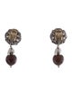 Jose and Maria Barrera Crystal & Bead Clip-On Drop Earrings