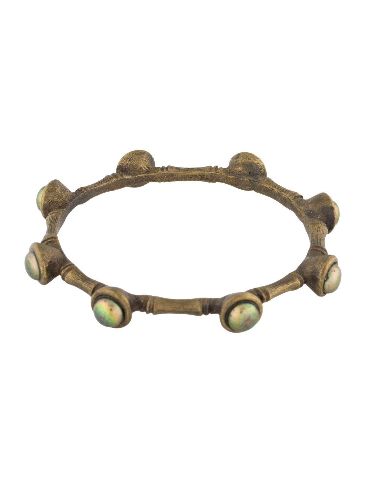 Jose and Maria Barrera Faux Pearl Bangle